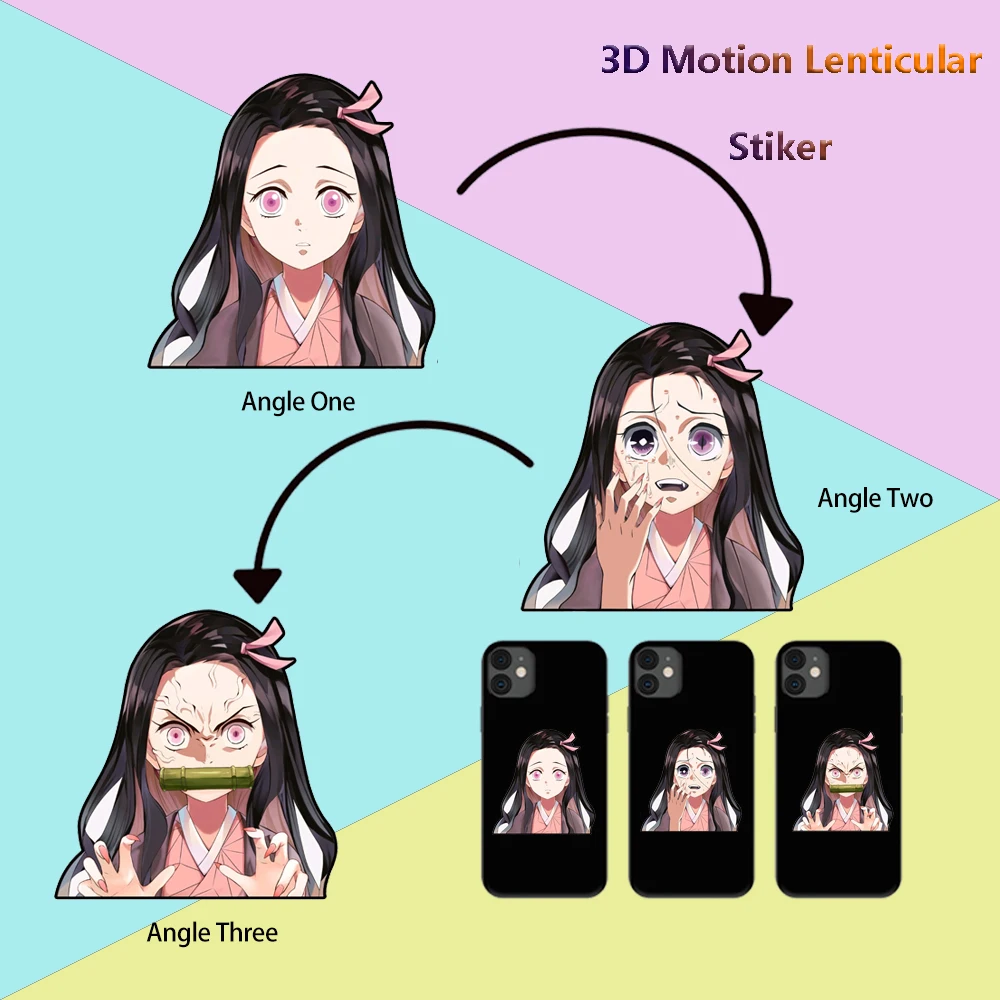 Anime Motion Stickers Mix Anime Mini Motion Stickers Waterproof Decals for Phone Cup Laptop Etc