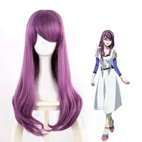Rize Kamishiro Cosplay perruque Tokyo Ghoul Cosplay longue ondulée violet mixte résistant à la chaleur cheveux synthétiques Anime perruques 5
