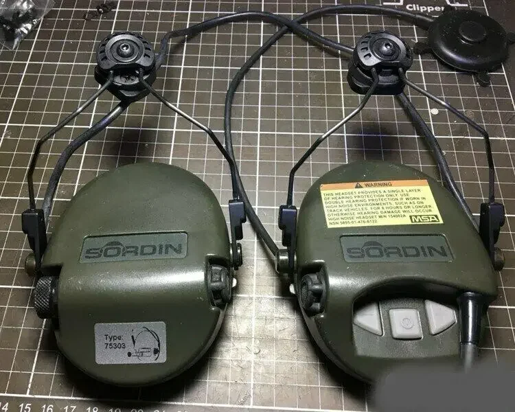 Tactical Headset Helmet Bracket ARC Rail Adapter for MSA SORDIN Headset Airsoft Shooting Headphone SORDIN Electronic Earmuffs BK