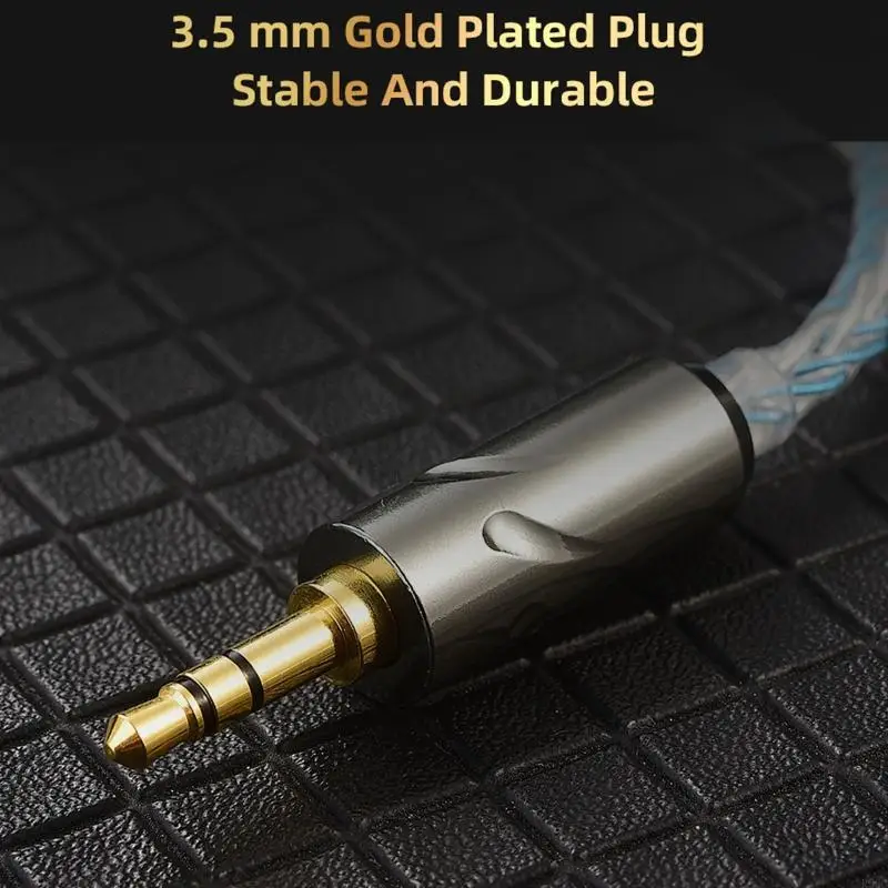 8Core QKZ T1 Eight-strand Silver-plated Earphone Upgrade