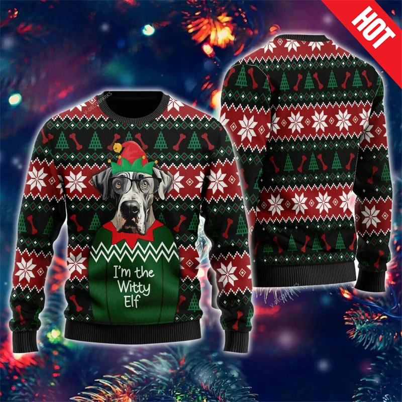 ugly-christmas-sweater-funny-cow-dog-crew-neck-pullover-for-men-and-women