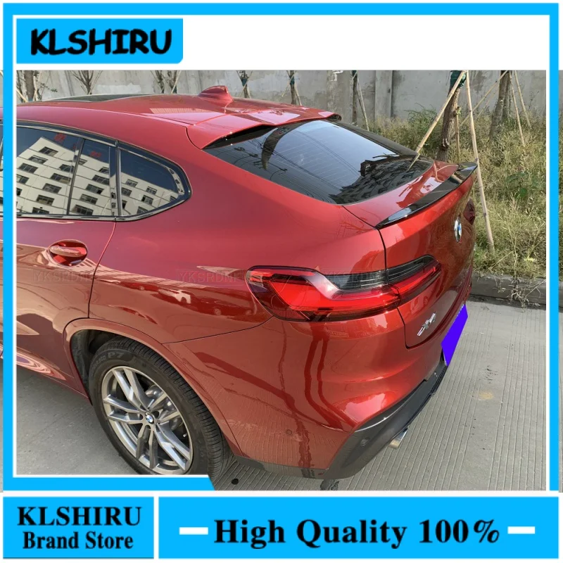 For Bmw X4 G02 Spoiler 2019-2021 X4 M Sport Spoiler Abs Material Car Rear Wing Primer Diy Color Trunk Rear Spoiler