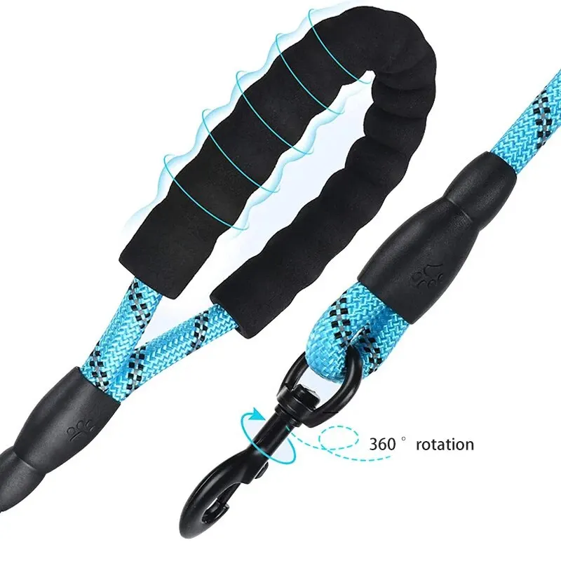 Pet Reflective Leash Nylon Round Leash Explosionproof Punch Dog Walking Round Without Strangulation dog leash,pet accessories