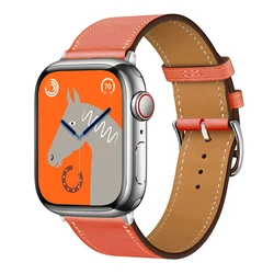Elegant Leather Single Tour Bracelet - 38mm - 40mm - 41mm (Rose Texas)