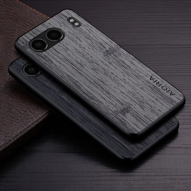Luxury Bamboo Wood Pattern Leather Case - Premium Phone Cover