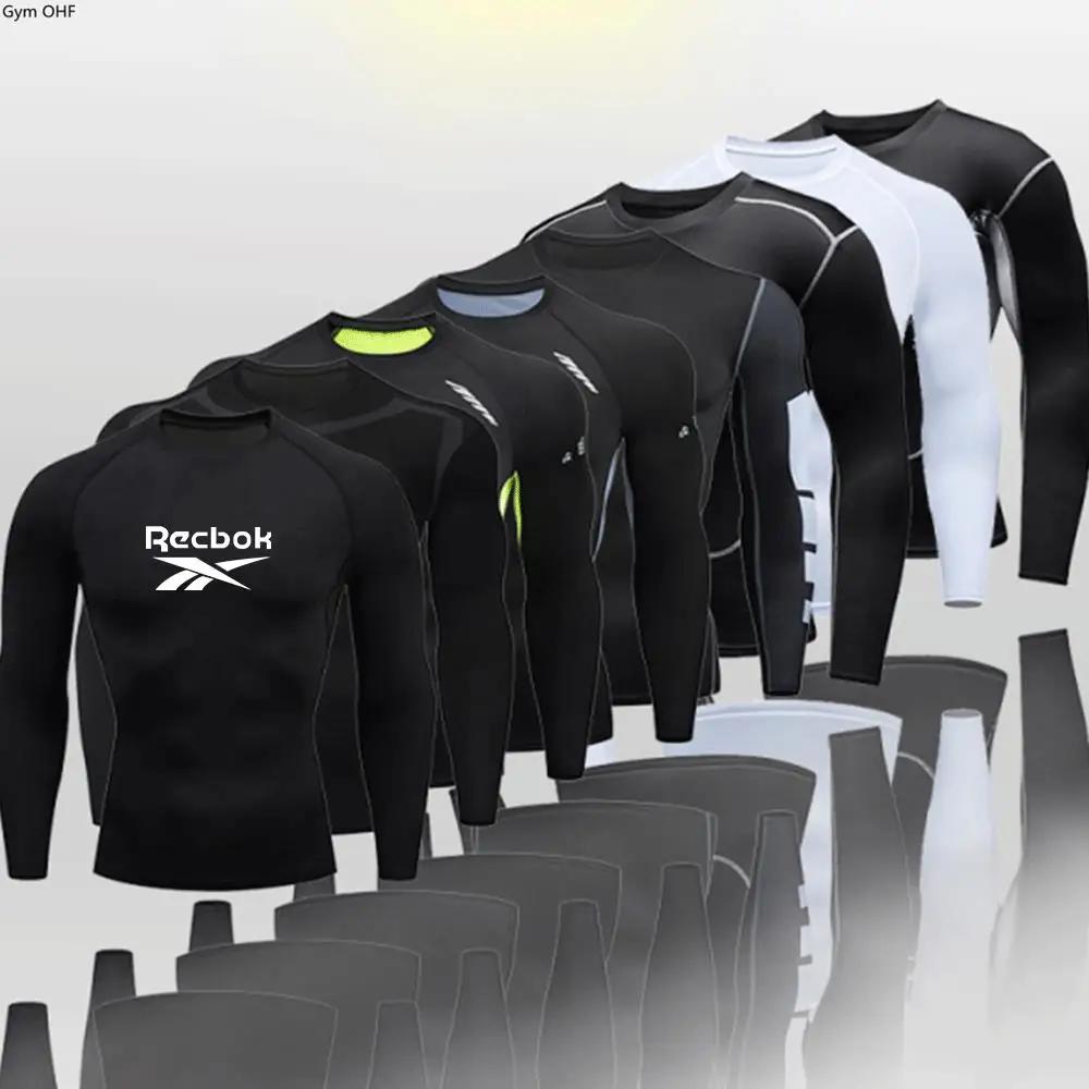 T Shirts Men Sport Running Long Sleeve