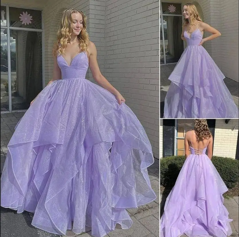 

ТРАПЕЦИЕВИДНОЕ длинное Тюлевое платье для выпускного вечера, платье принцессы в пол, бальное платье на тонких бретельках, женское платье для вечеринки, 2023