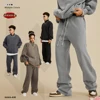ZODF 2023 Autumn Winter Men Washed 450gsm Pants Unisex High Street Oversized Straight Trousers Streetwears HY0626 2