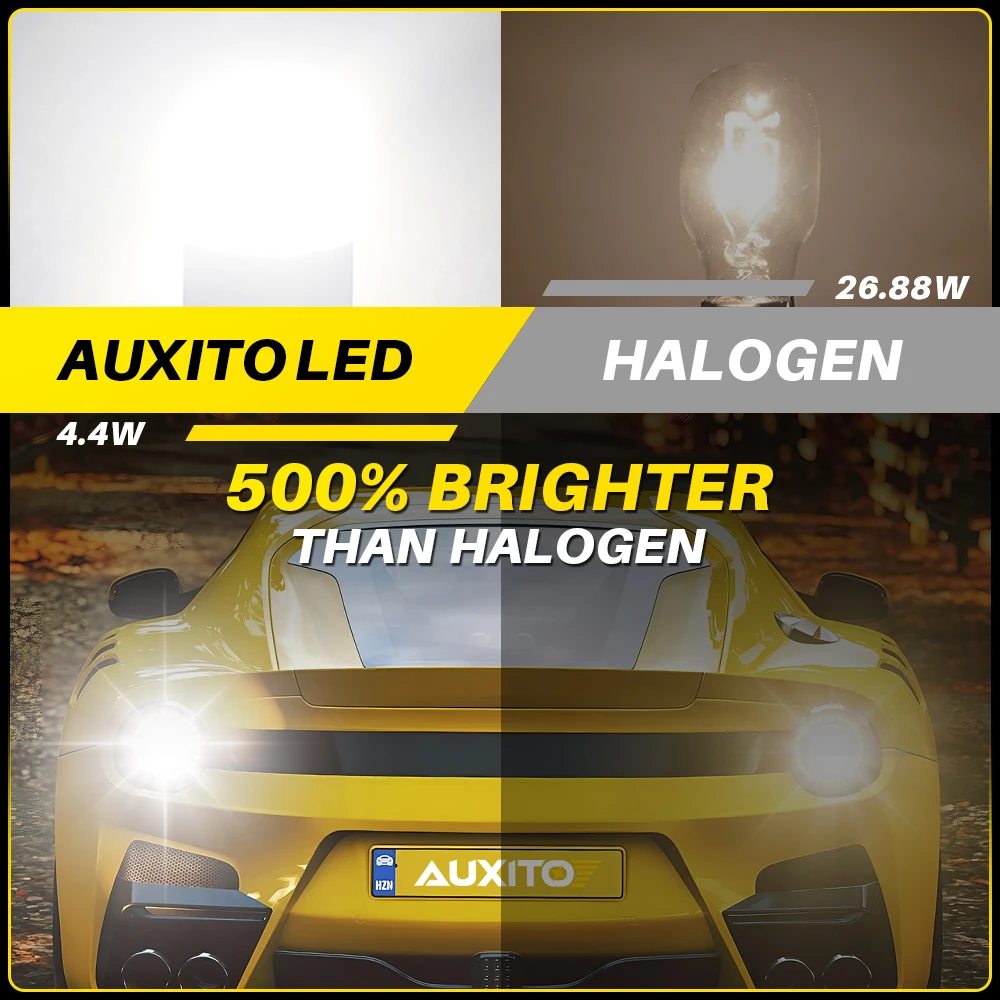 AUXITO LED ��� ������, �ſ� ���� �ڵ��� �극��ũ ����, ������, ĵ���� 6000K, 12V, 921 912, W16W, T15, 2 ��