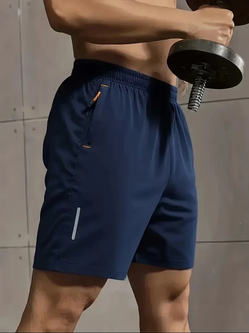 Heiß begehrte lässige Herren-Shorts, schnelltrocknend, Sommer-Fitness-Shorts, leicht, atmungsaktiv, elastischer Bund, Oversize-Boxershorts – Detail 7