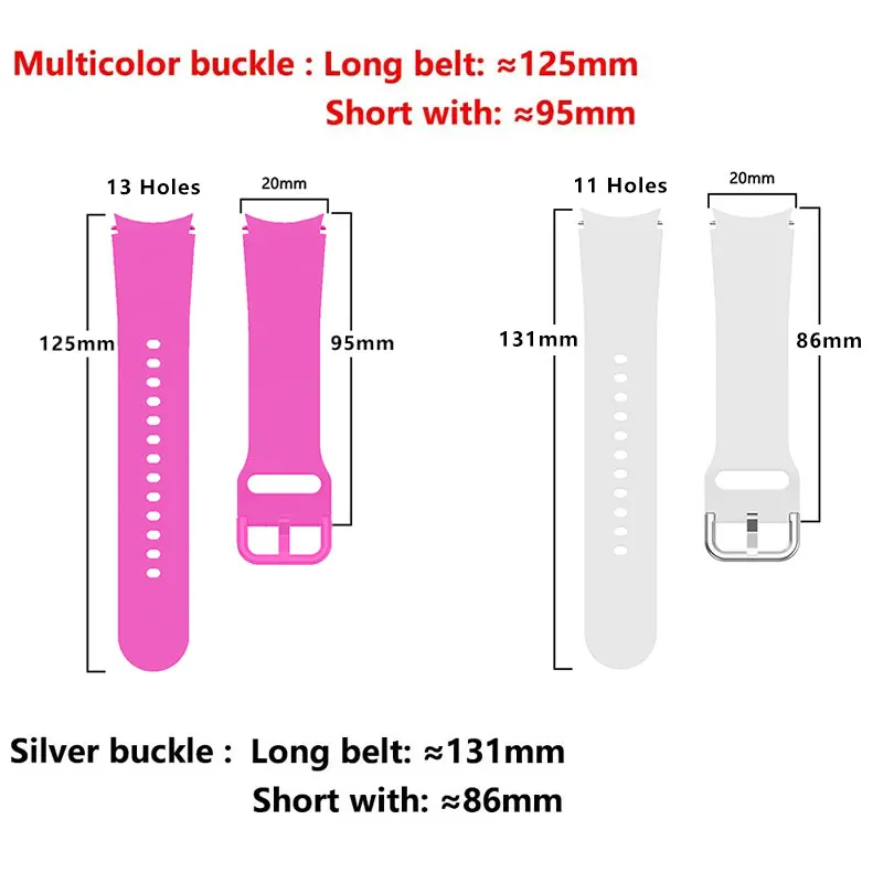 Premium Silicone Sport Watch Strap - Durable and Comfortable Bracelet Band