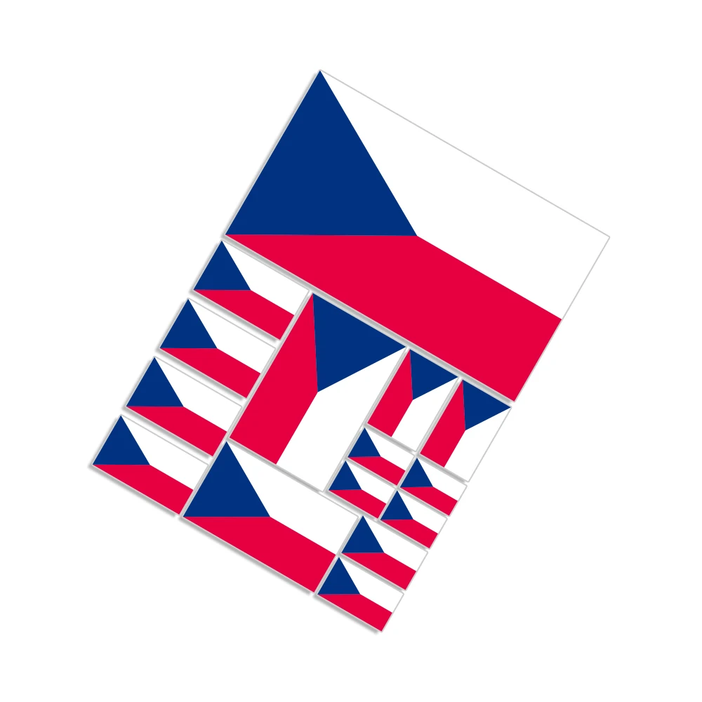 Flag Vinyl Stickers Set - Spain, Poland, Israel, Palestine, Japan, UK, France - for Car, Mirror, Motorcycle, or Laptop