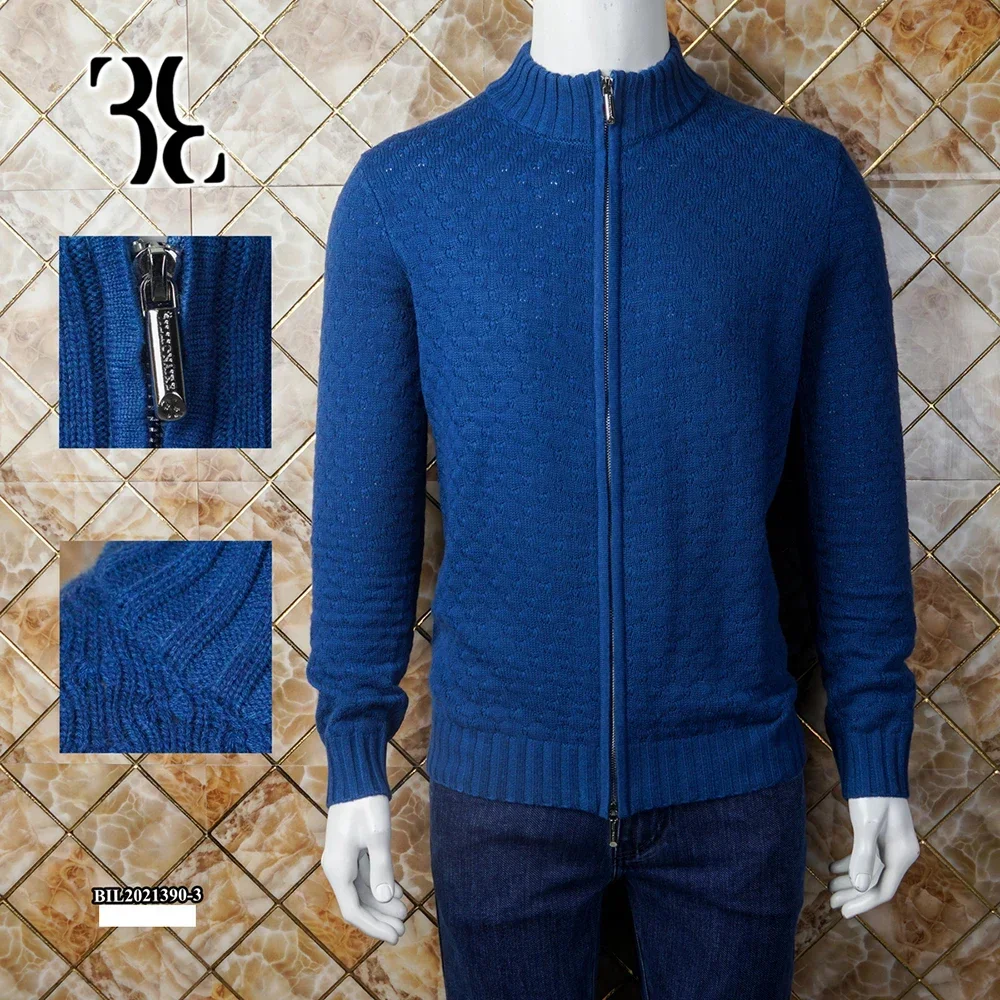 

BILLIONAIRE OECHSLI Sweater Cashmer Cardigan Coat men's 2024 Autumn winter new business Knitwear warm High collar big M-4XL