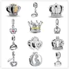New 925 Sterling Silver The Crown Dangle Charm Bead Fit Original Bracelet Pendant DIY For Women Jewelry Gift 1