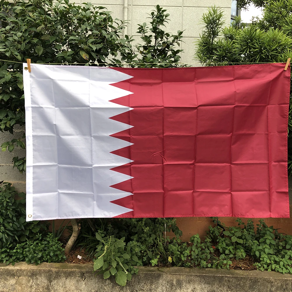 Z-One Bandiera 3 X5Ft Bandiera Del Qatar 90X150Cm Poliestere Di Alta Qualità Appeso A Doppia Faccia Bandiera Del Qatar Banner Decorativo Per Interni E