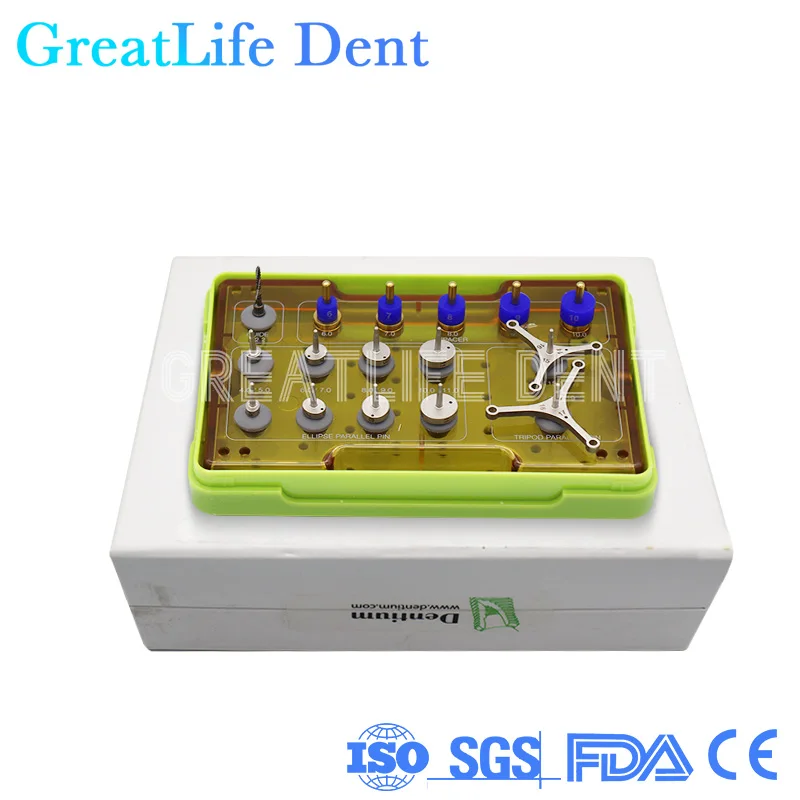 

GreatLife Dent Dentium Guide Kit Dental Drill Implants Positioning Surgical Kit Implant Dentium Implant Guide Kit