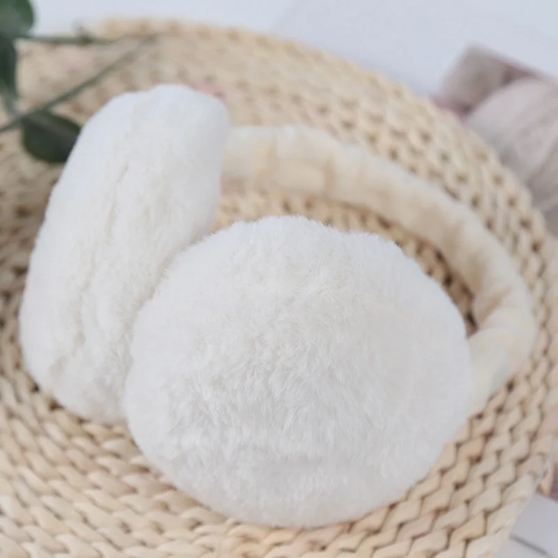 Women Foldable Ear Cover for fur earmuffs,warm earmuffs Cute Earmuffs Ear Protection Outdoor Warm Plush Soft Anti-freeze Simple