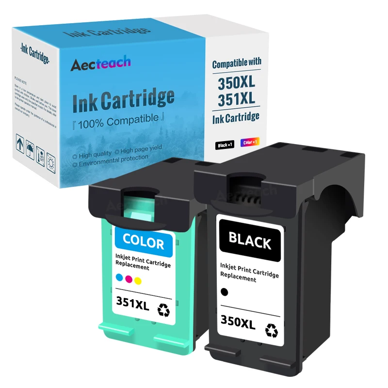 4 Compatible hp 350xl 351xl cartuchos de tinta, cartuchos de Photosmart C4480 C4483 C4283
