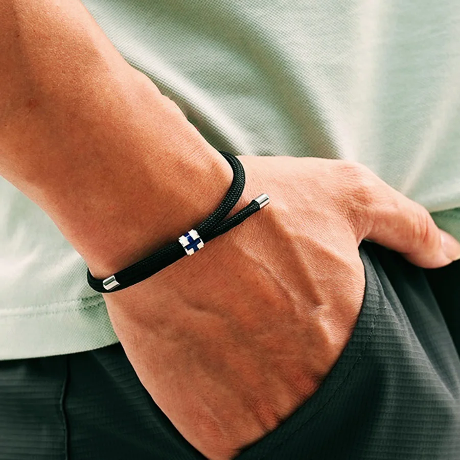 Stainless Steel Adjustable Paracord Bracelet for Men