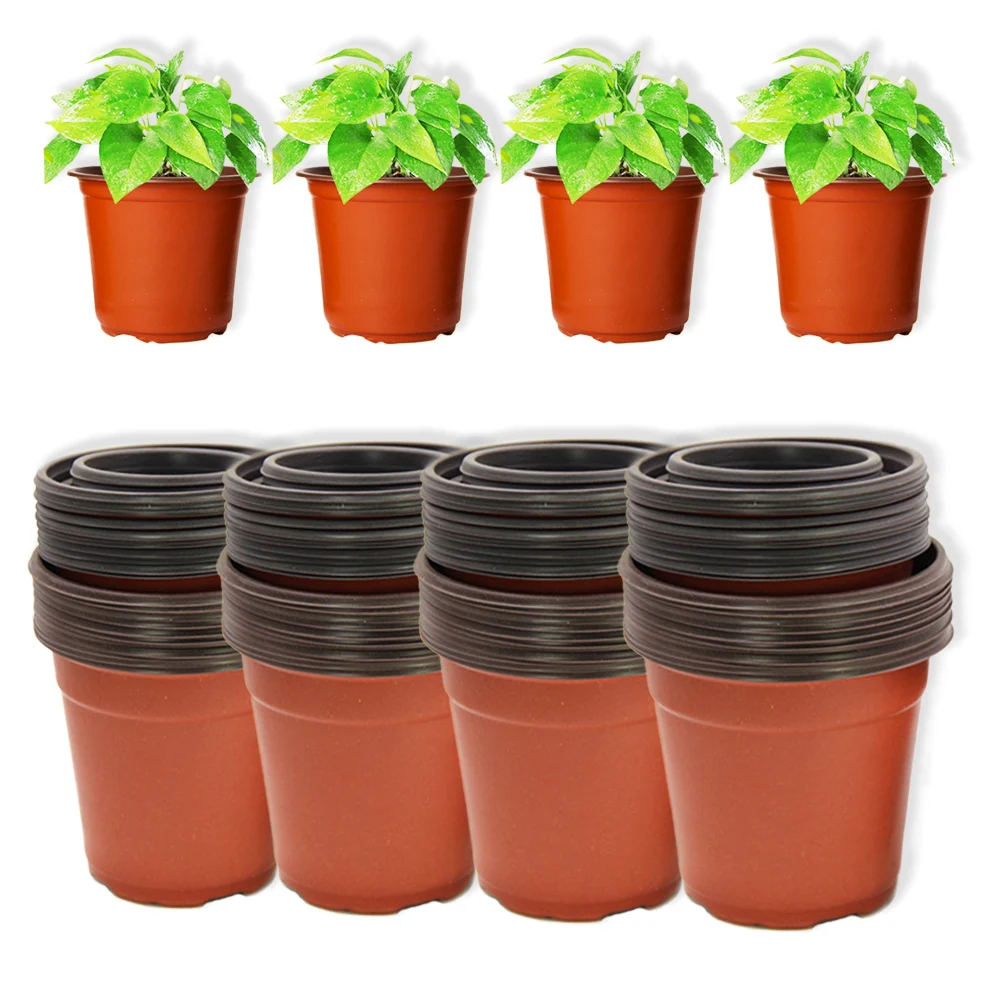 GardenNurseryPlantPot4SizeFlowerTraysLightweightSeedStarting