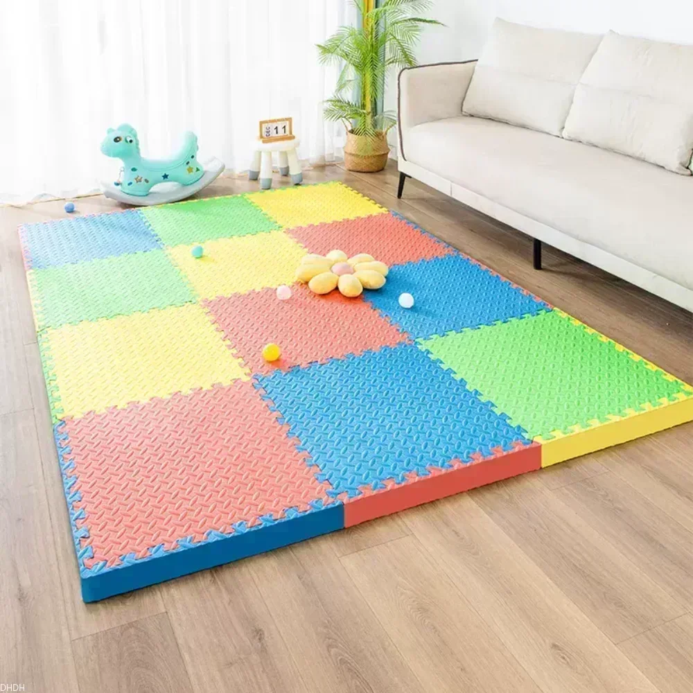30×30x1.0cm Anti-slip Thickening Puzzle Mat Carpet for Baby Children's Room Game Playing Activity & Livingroom & Bedroom