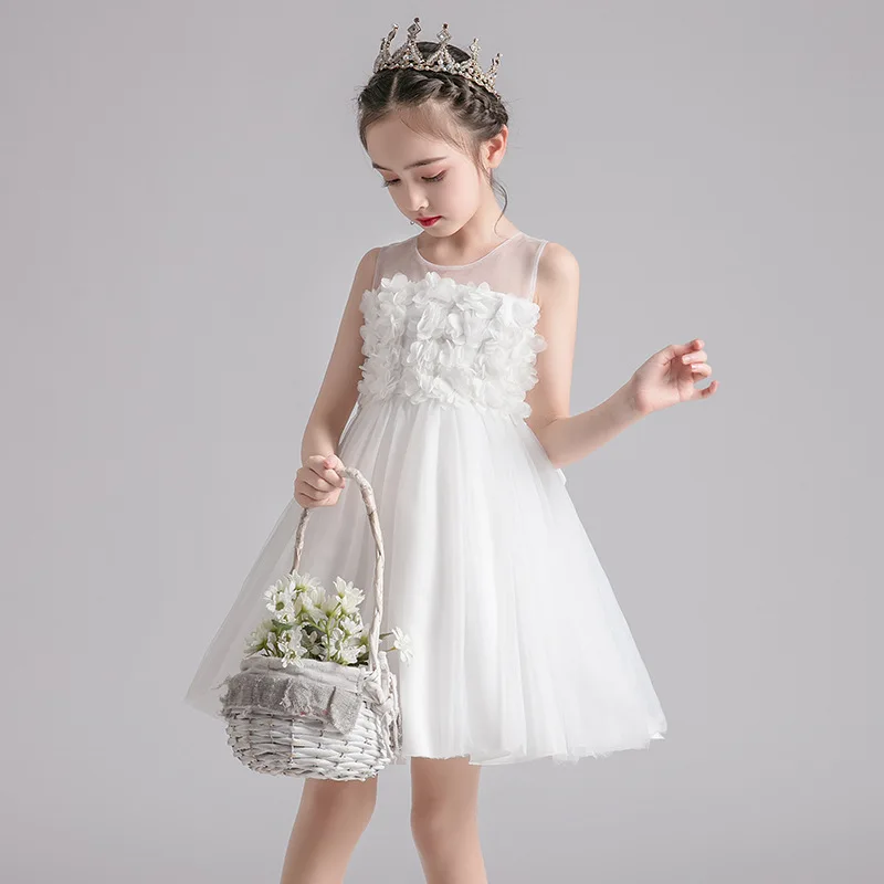 

Children's Dress Dress 2024 Summer New Children's Clothing Performance Skirt Girls Puffy Gauze Princess Dress Summer Laishi