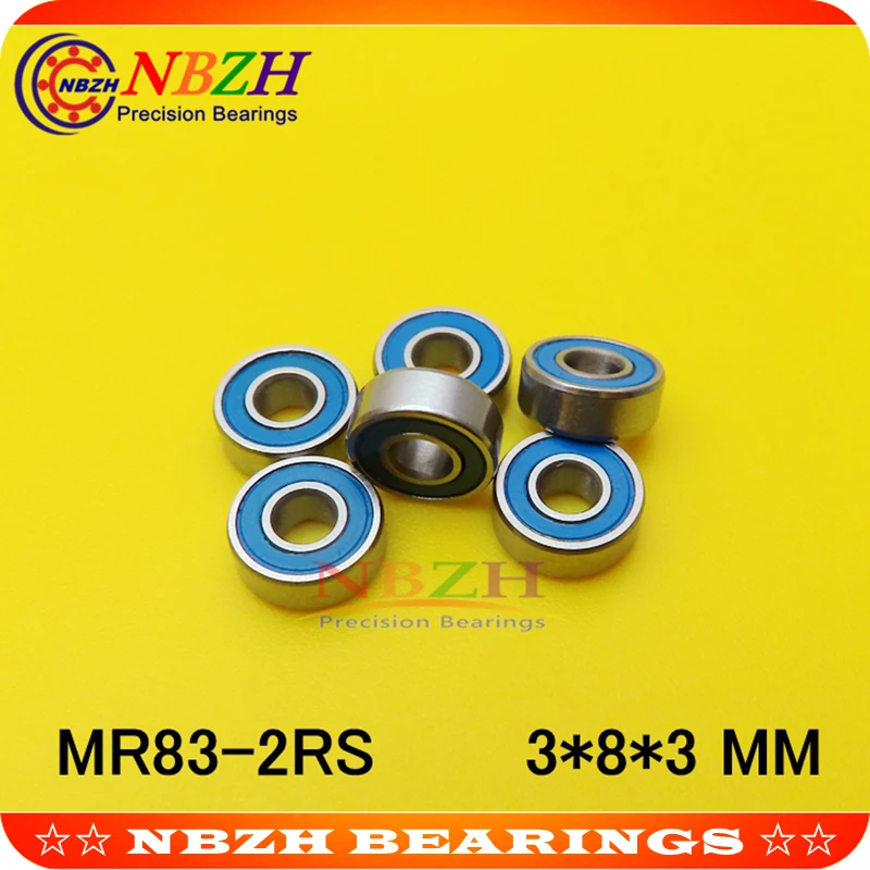 NBZH MR83RS MR83ZZ MR83-2RS SMR83ZZ ZZ RS RZ 2RZ R-830ZZY03 619/3 Deep Groove Ball Bearings 3 x 8 x 3mm High Quality