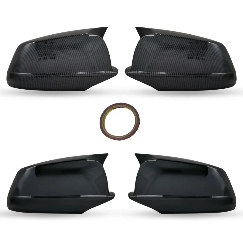 for BMW 5 Series F10 F11 2010-2013 Car Rearview Mirror Cover Side Wing Protect Frame Covers Carbon Fiber Style Trim Shell