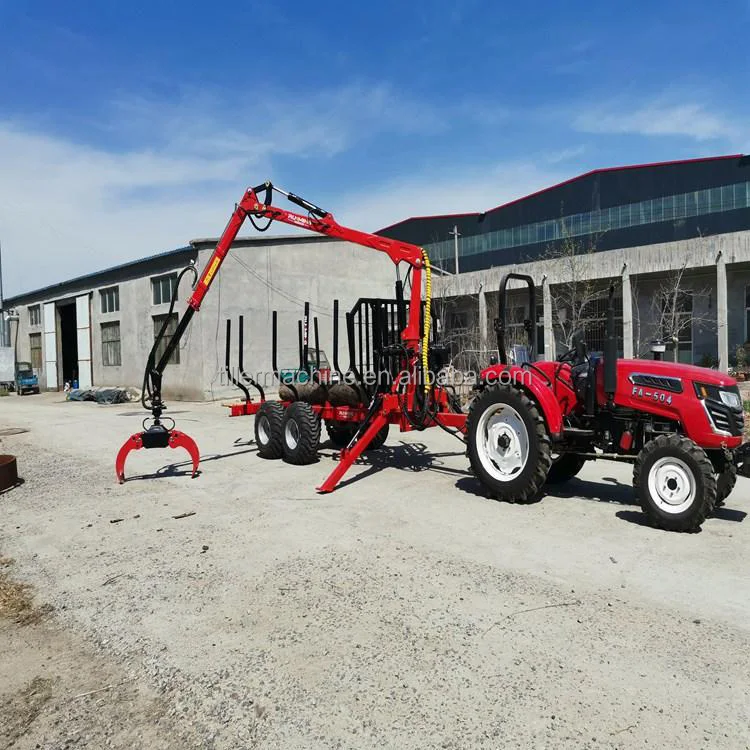 Рисунок 5 - Трактор, прицеп для резания лески с краном