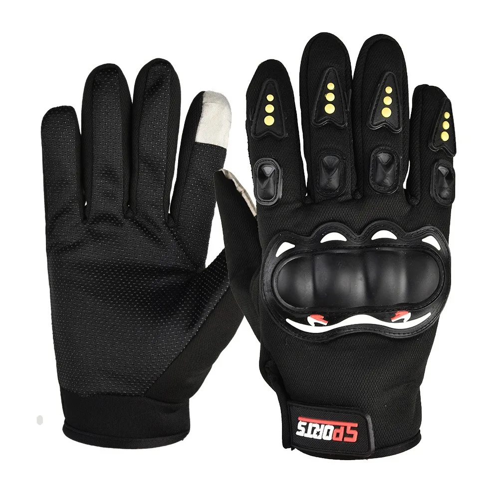 Breathable Finger Racing Motorcycle Gloves Quality Stylishly Decorated Antiskid Wearable Gloves