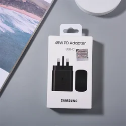 Samsung 45W USB - C Super Fast Charger Adapter - EU/UK Plug - Black UK Charger