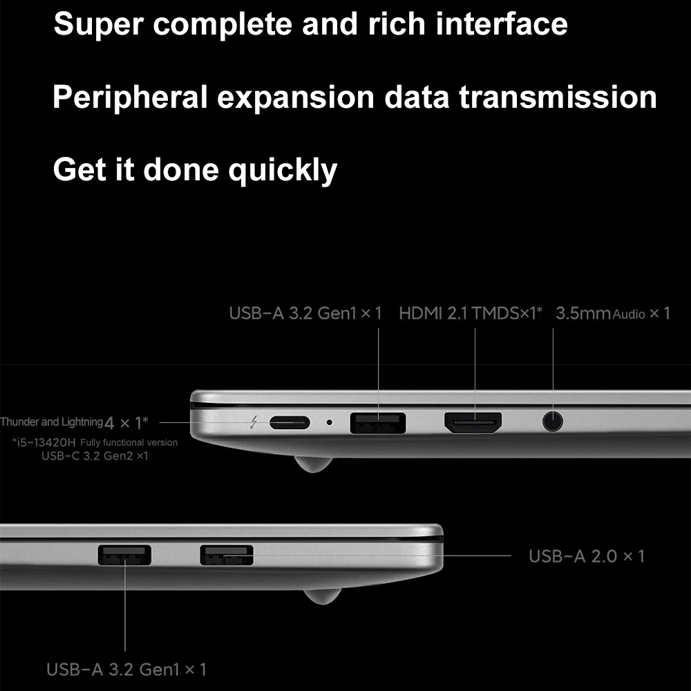 Xiaomi Redmi Book 14 2024 13420H UHD 16G 512G 14Inch 2.2K 60Hz Screen Silver 5