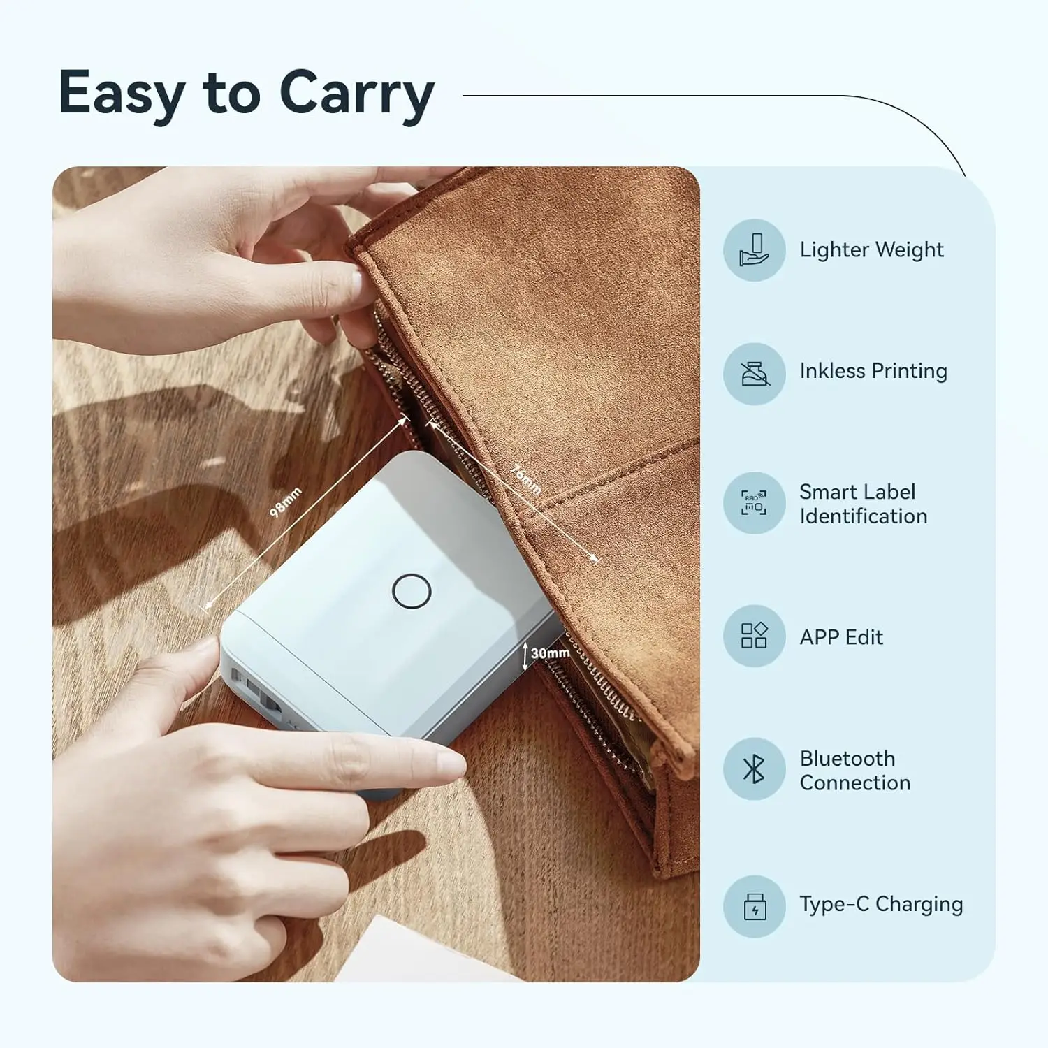 2024 New NIIMBOT D110 Upgraded Mini Label Maker Machine with Tape Portable Bluetooth Thermal Printer Self-adhesive Sticker Maker