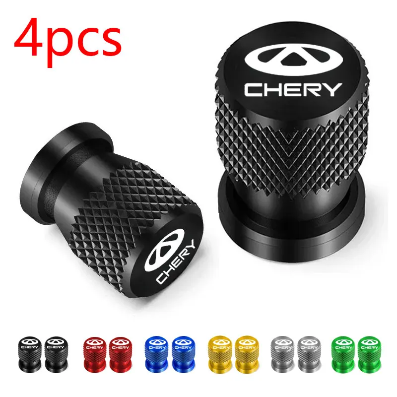 Premium Car Wheel Tire Valve Caps - 4-Piece Set of Air Dust Covers
