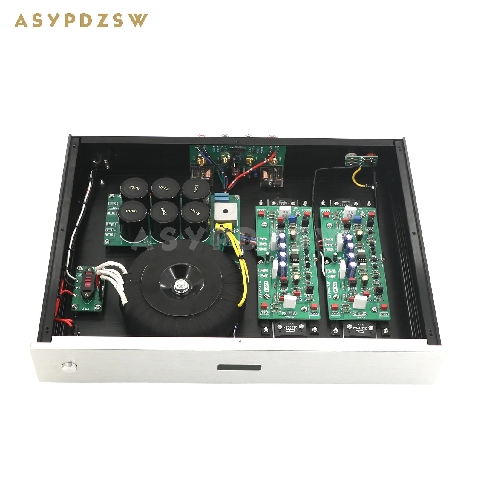 HIFI BL-933 클래스 AB 전류 피드백 2SA1295/2SC3264 DE 933 150W*2 4-8ohm 기반 전력 증폭기