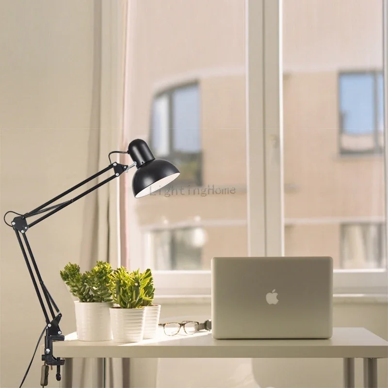 LED Table Lamp Long Arm Folding Clip Lamp Learning Nail Art Embroidery Shooting Work Fill Light Desk led light desk lamp led desk lamp