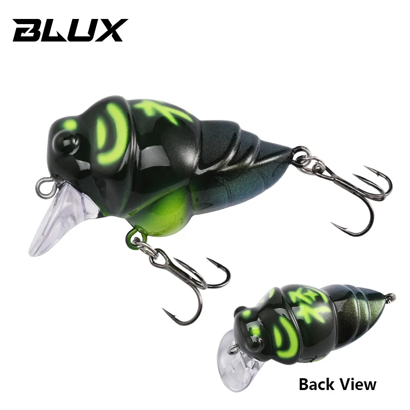 ALLBLUE Cicada Fishing Lure 39mm 6.3g Insect Floating Crankbait BFS Shallow  Rolling Crank Wobbler Freshwater Bass Perch Bait - AliExpress
