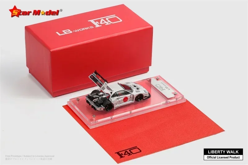 Star Model 1:64 LB-Works F40 Red / White Limited499 Diecast Model Car 5