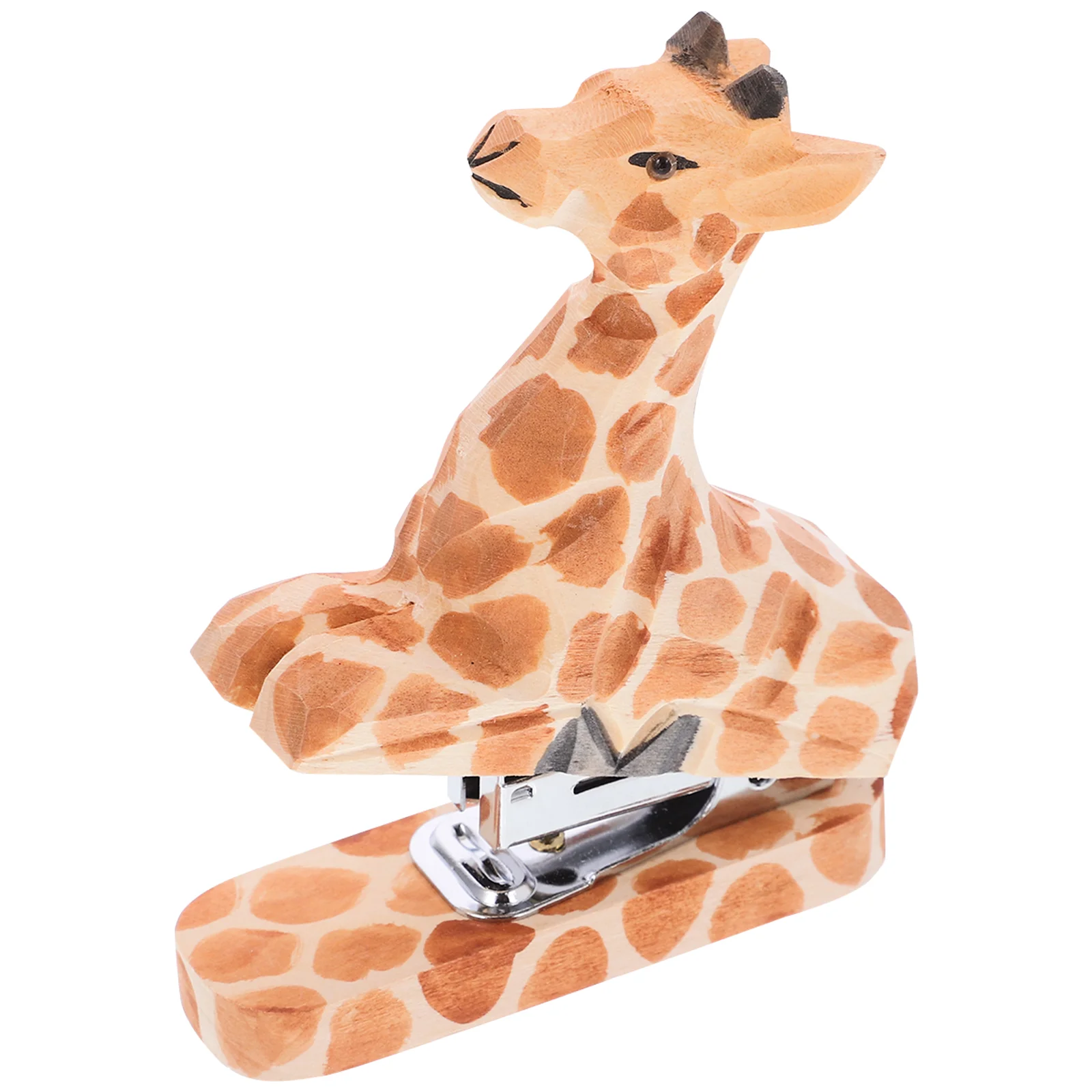 

Степлер для животных, многоразовый бумажный инструмент для украшения офисной книги, дерева, мультяшный дизайн