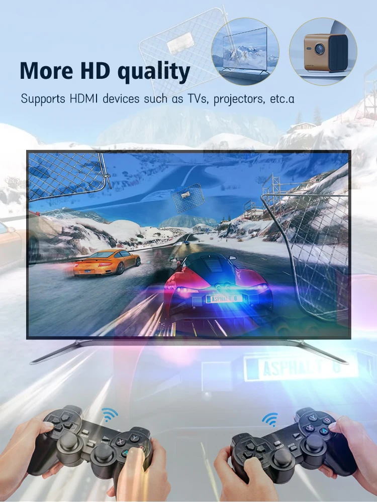 Game Stick 4k 128GB Video Game Consoles Built-in 54000 Retro