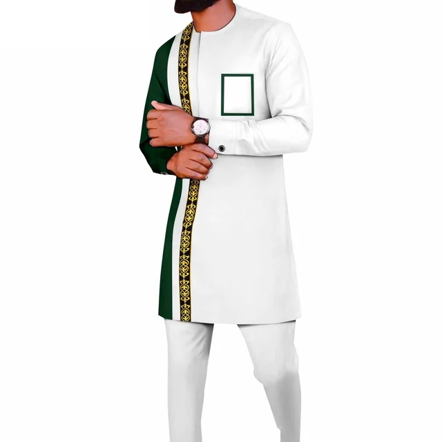 Adekunle Embroidered Dashiki Outfit - Image 3