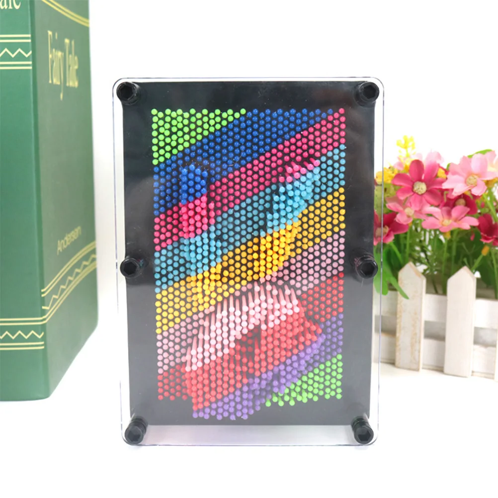 

Пластиковая 3D Заколка-клон с ручным режимом, детские развивающие игрушки, пластиковая квадратная ручная печать, размер среднего размера (Красочная)