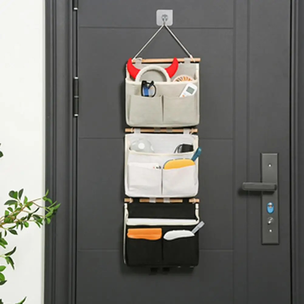 

Подвесная сумка для хранения, вместительные настенные сумки для ванной комнаты, организация дверей, несколько карманов, для ключей, солнцезащитных очков, маленькое хранилище