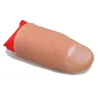 Magic Trick Props Close Up Vanish Appearing Plastic Finger Thumb Tip + Red Silk Stage Show Props Rubber Prank Toy Tool Gifts 1