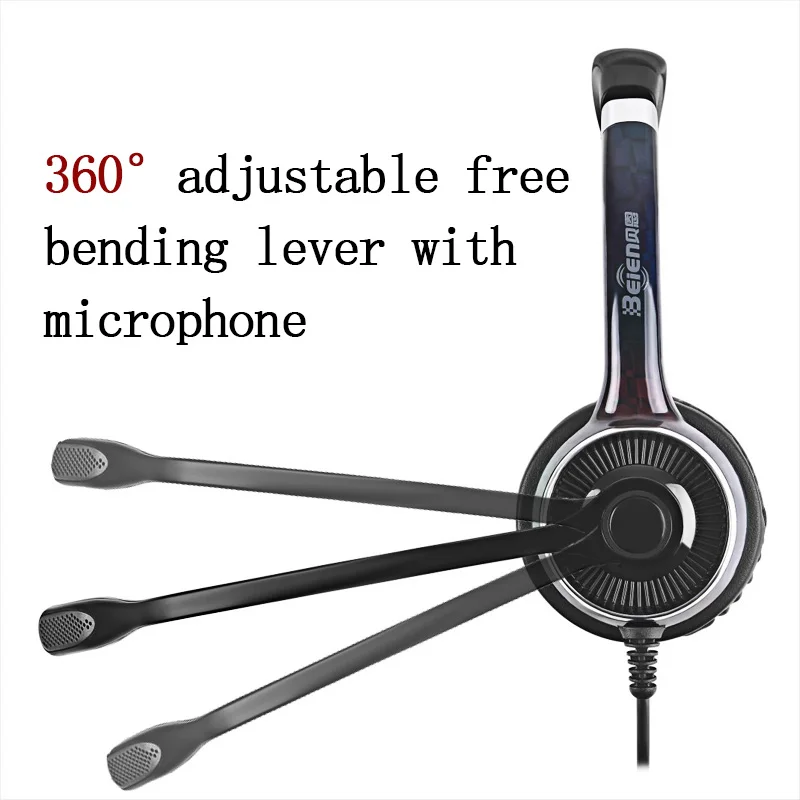 FC21 Wired Headset Noise Cancelling Headphone with Controller Suitable for PC/Phone/Laptop/Home office Earphone of Operator