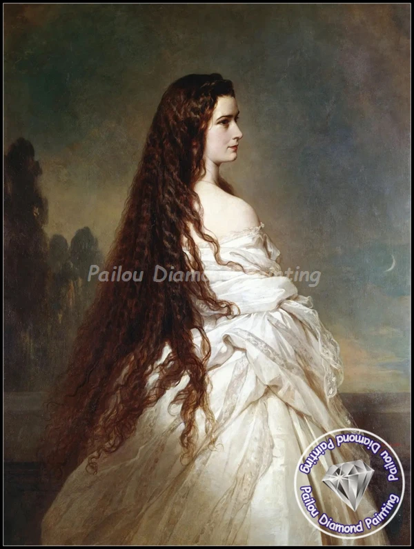 バイエルン王女シシィの肖像画フランツによるダイヤモンド絵画