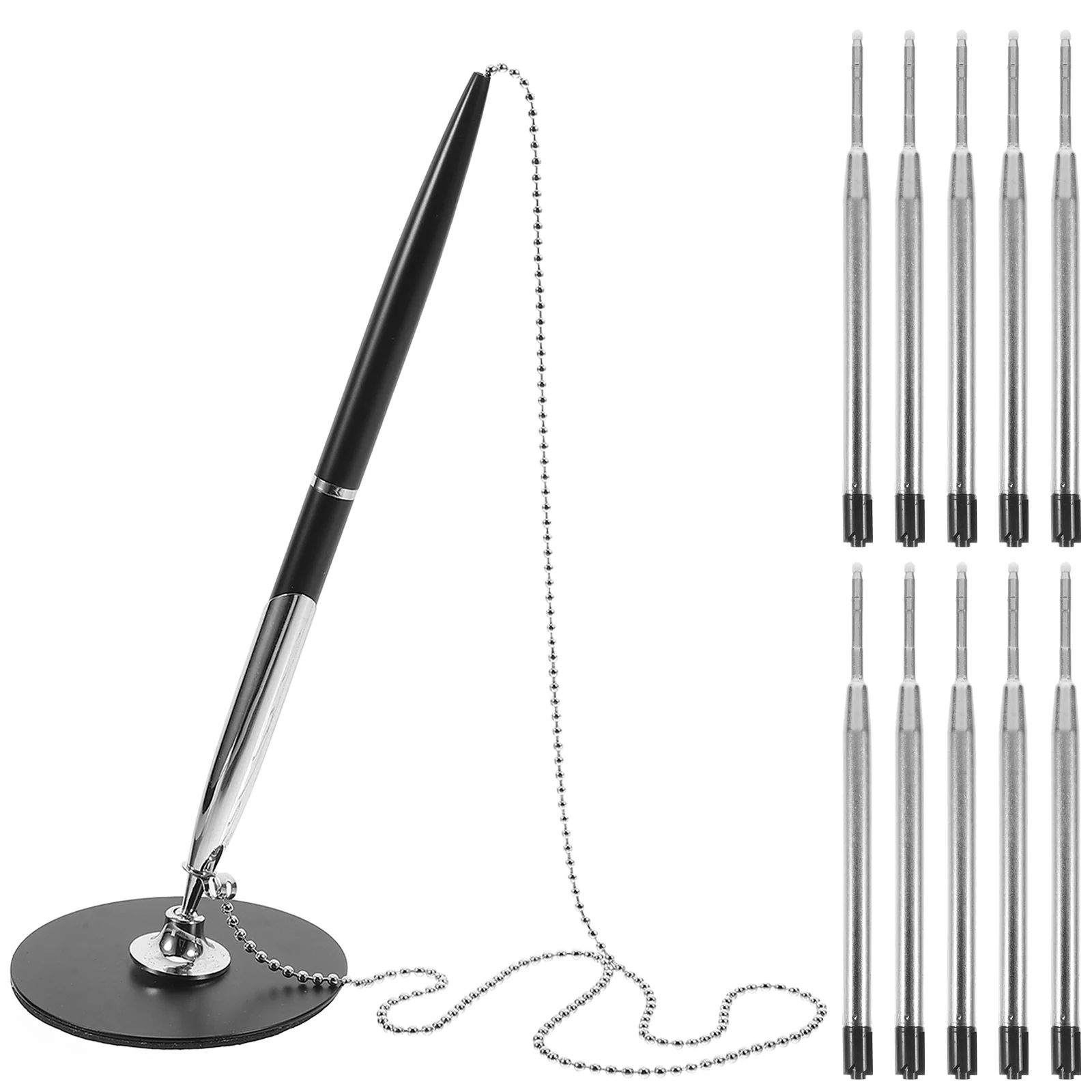 Counter Signature Pen Office Desk Business Desktop Copper Table Standing Writing