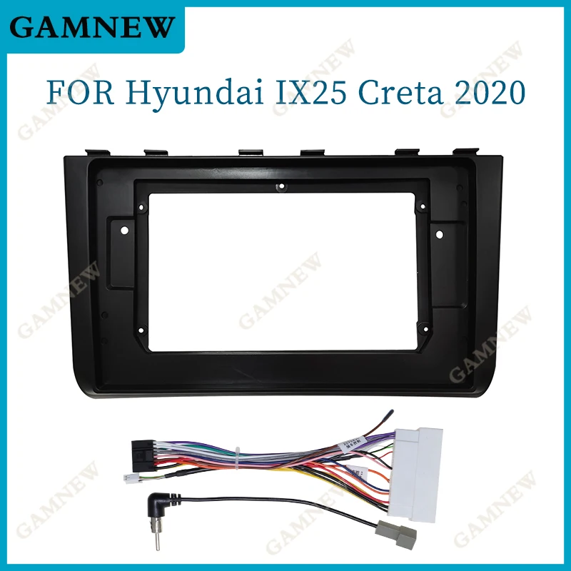 

10,1 дюймов для HYUNDAI IX25 Creta 2020 + Автомобильная радиоустановка Fascia Android MP5 плеер стерео 2 Din головное устройство Панель рамка Крышка приборной панели