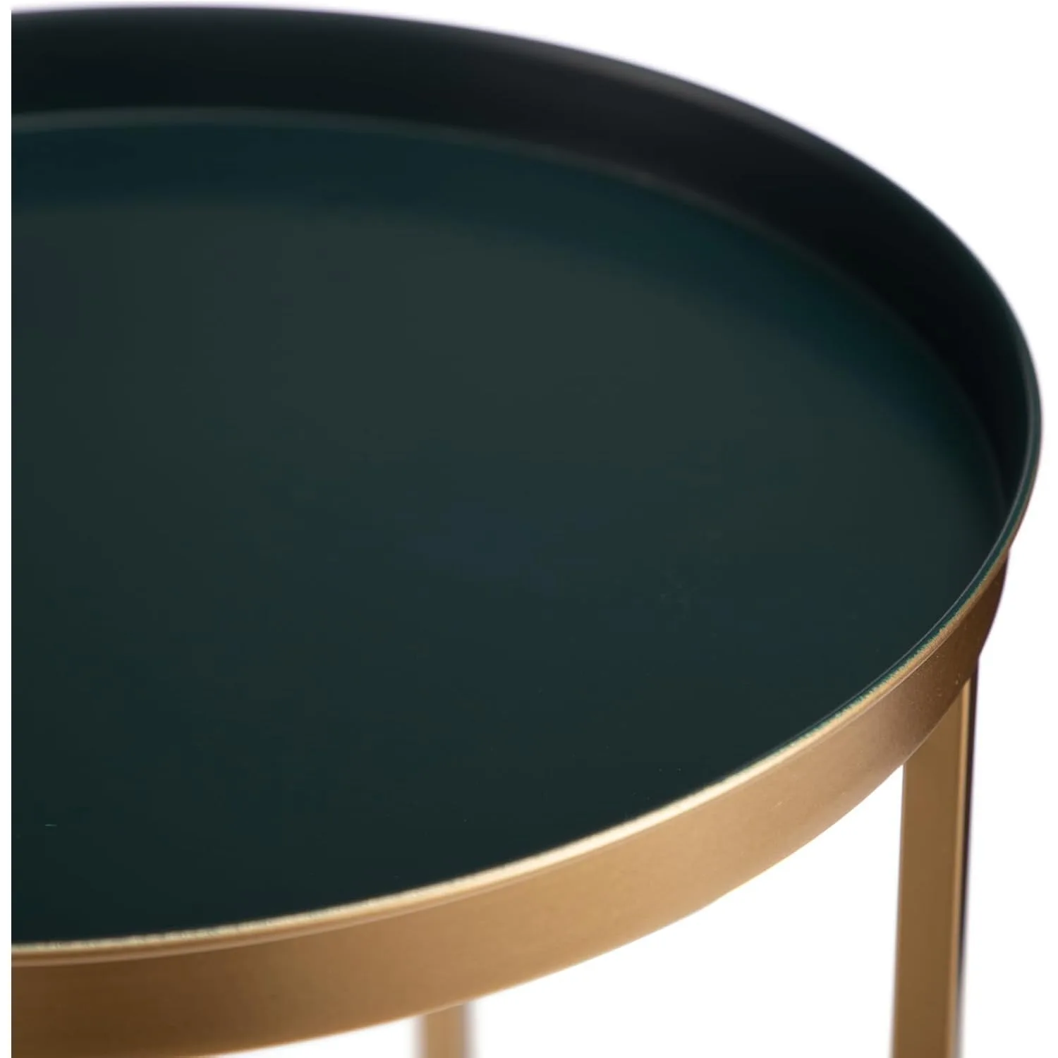End Table, Accent Indoor&Outdoor Coffee Side Table, Snack Sofa Table for Living Room, Anti-Rust Decorative Plant Stand 6