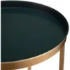 End Table, Accent Indoor&Outdoor Coffee Side Table, Snack Sofa Table for Living Room, Anti-Rust Decorative Plant Stand 6